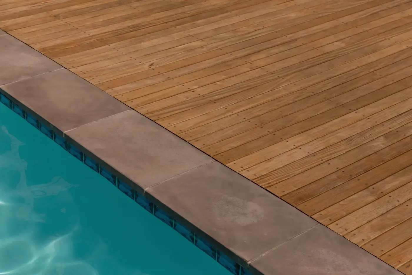 Residential inground pool in the Greater Toronto Area circulating clean water through its filtration and pump system